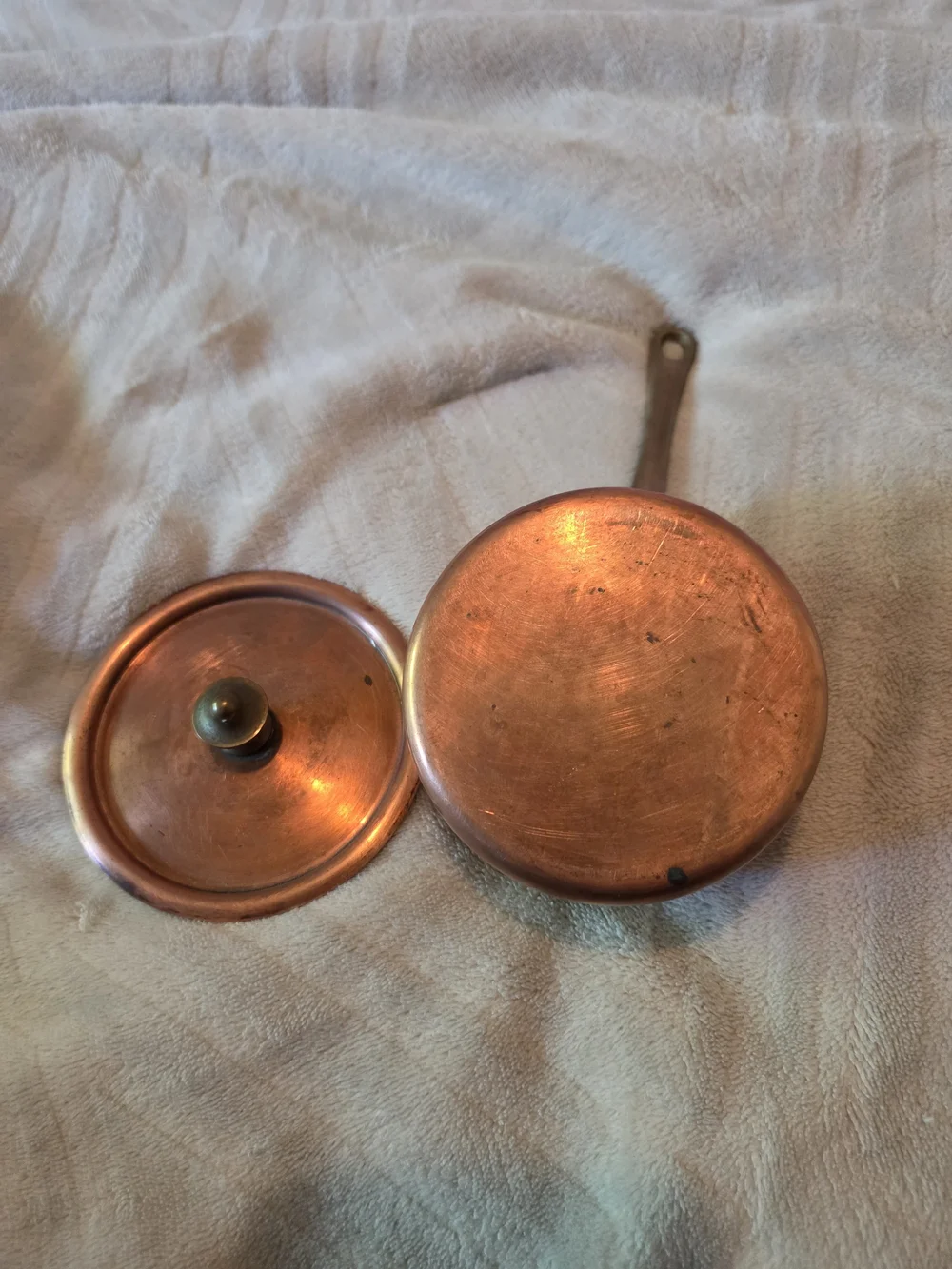 Copper Saucepan with Lid - Copper & France